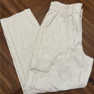 Women's Cream Cargo Pants (American Eagle)